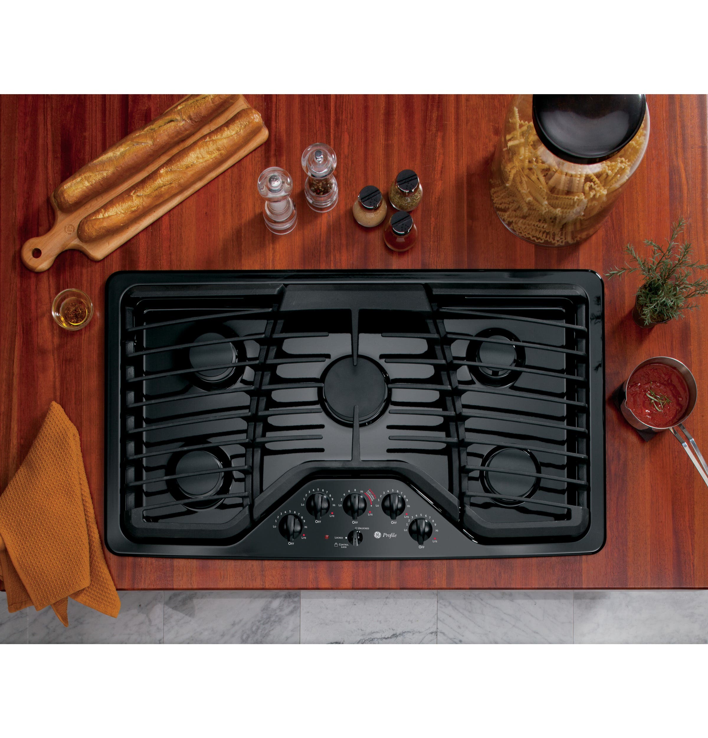 GE PGP976DETBB Black