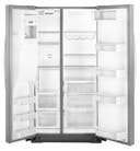 24.5 cu. ft. Counter-Depth Side by Side Refrigerator with MicroEtch Spill Control Glass Shelves, Gallon Door Storage, External Ice/Water Dispenser and LED Lights
