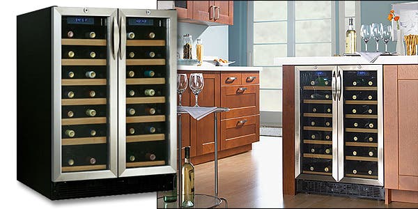 Danby DWC2121BLS Black with Stainless Steel Door Trim