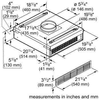 Thermador RECIRC36DF Downdraft Recirculation Module
