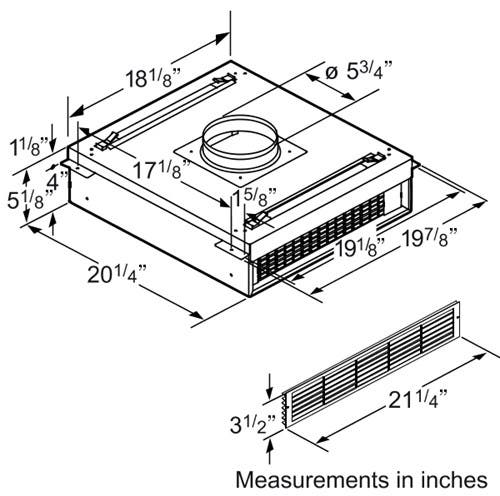 Bosch DHDRM36UC Recirculation Module