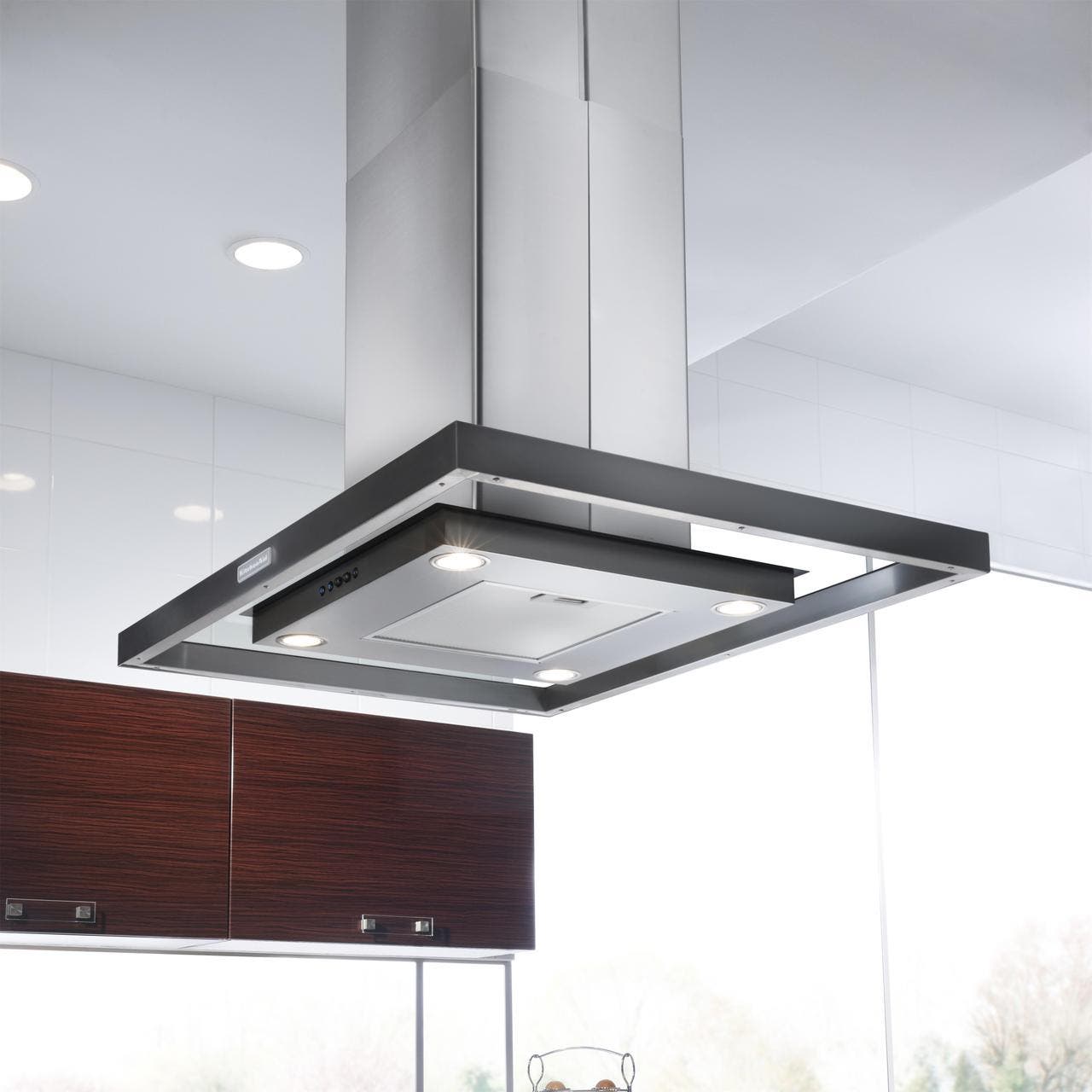 KitchenAid KXI4336YSS 36" Island Chimeny Range Hood