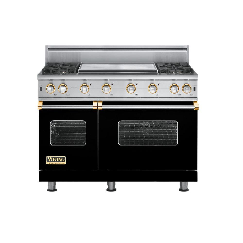 Viking VGCC5484GBKBR Black with Brass Accent