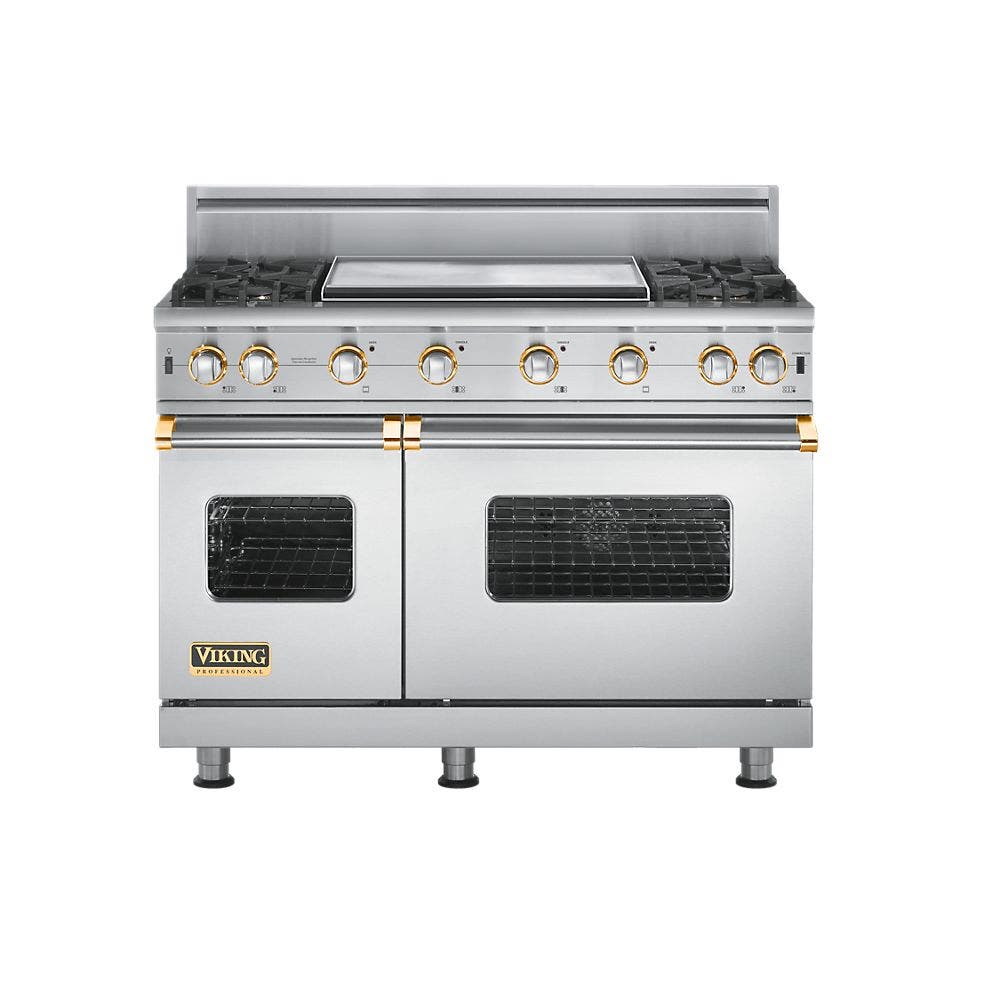 Viking VGCC5484GSSBR Stainless Steel with Brass Accent