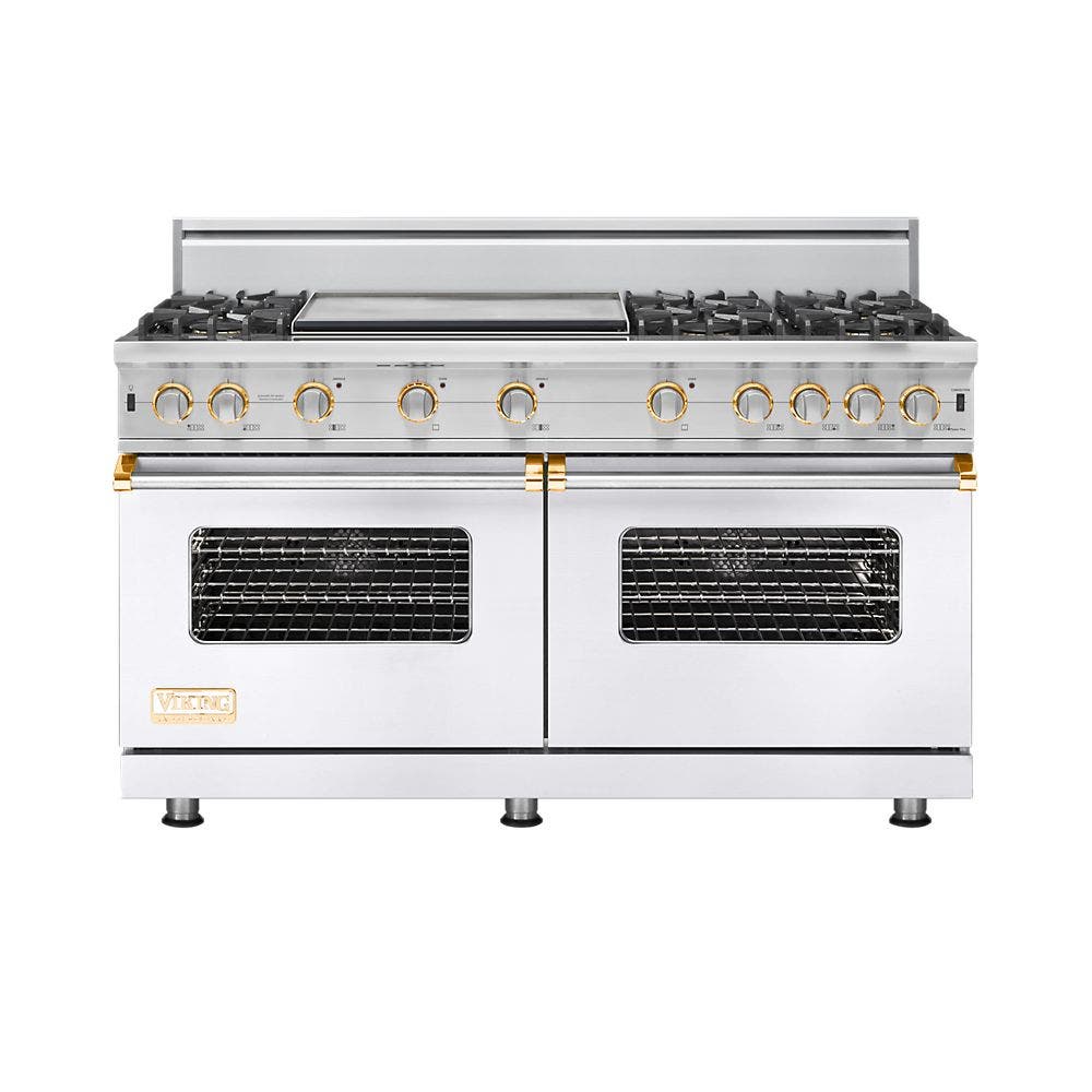 Viking VGCC5606GWHBR White with Brass Accent