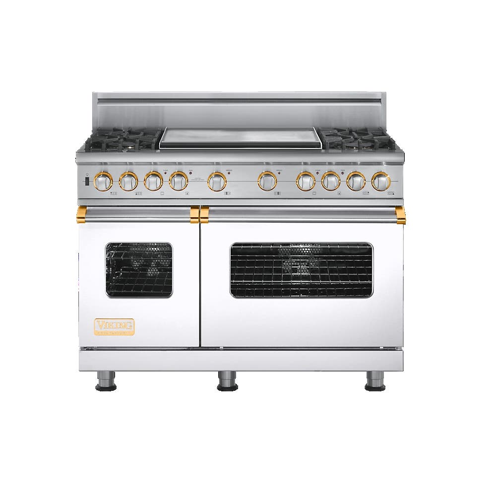 Viking VDSC5484GWHBR White with Brass Accent
