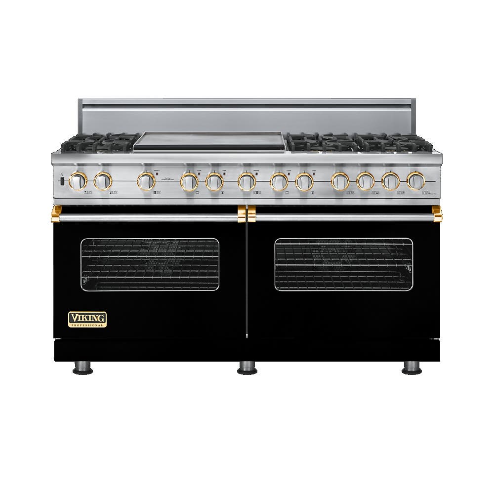Viking VDSC5606GBKBR Black with Brass Accent