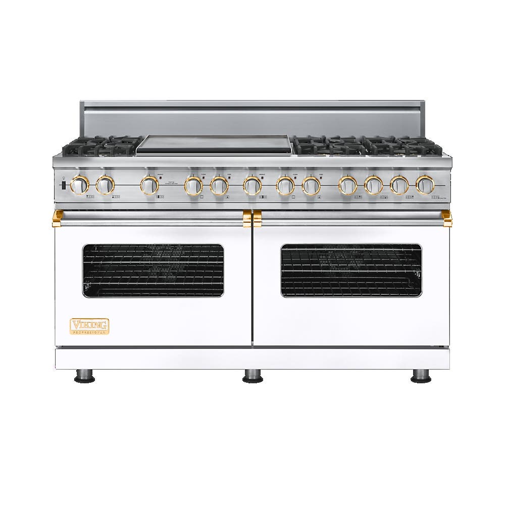 Viking VDSC5606GWHBR White with Brass Accent