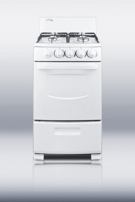 Summit R200W 20" Freestanding Gas Range