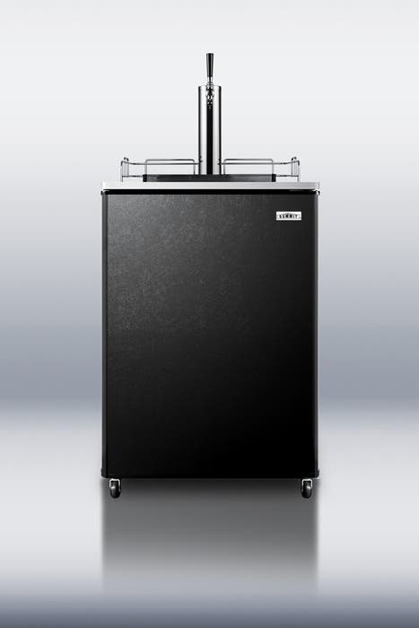 Summit SBC500BST7 Black with Stainless Steel Top