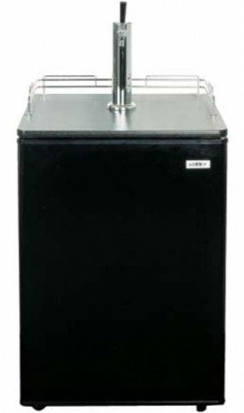 Summit SBC500BST7 Black with Stainless Steel Top