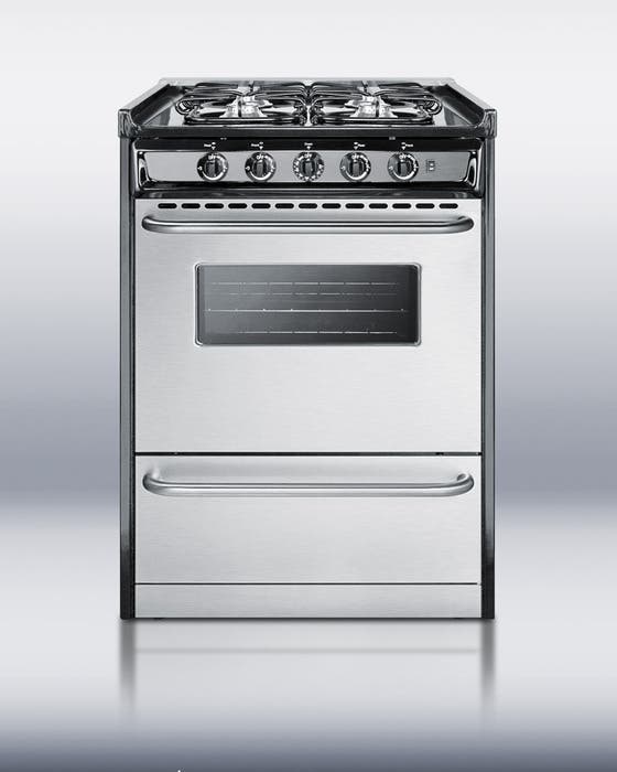 Summit TNM61027BFRWY 24 Inch Slide-in Gas Range