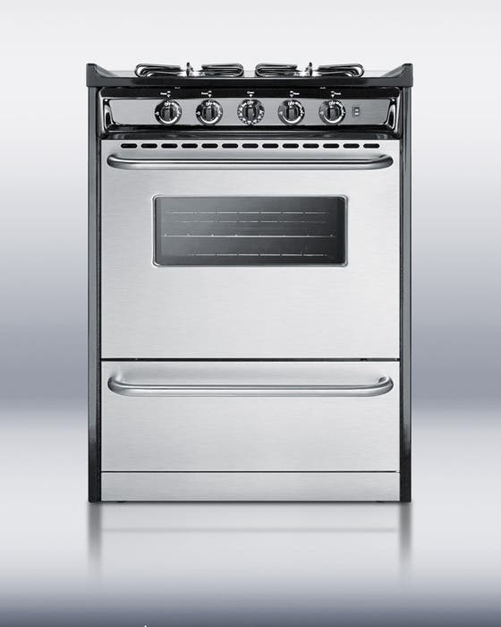 Summit TNM61027BFRWY 24 Inch Slide-in Gas Range