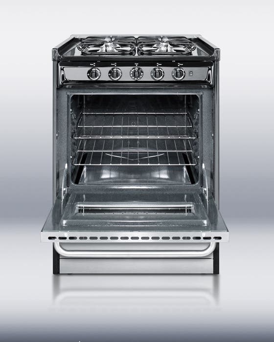 Summit TNM61027BFRWY 24 Inch Slide-in Gas Range