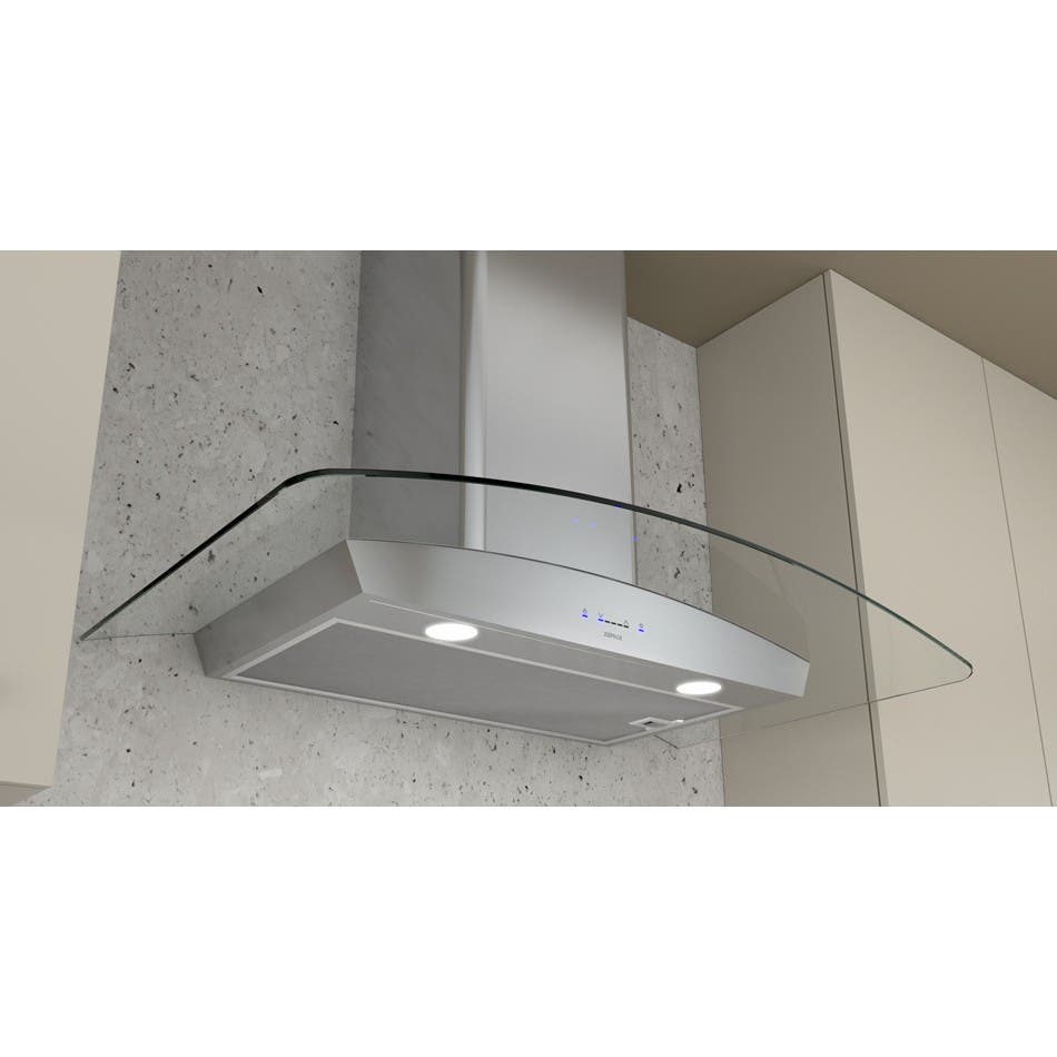 Zephyr ZMG04GY 42" Smoke-Gray Glass Canopy