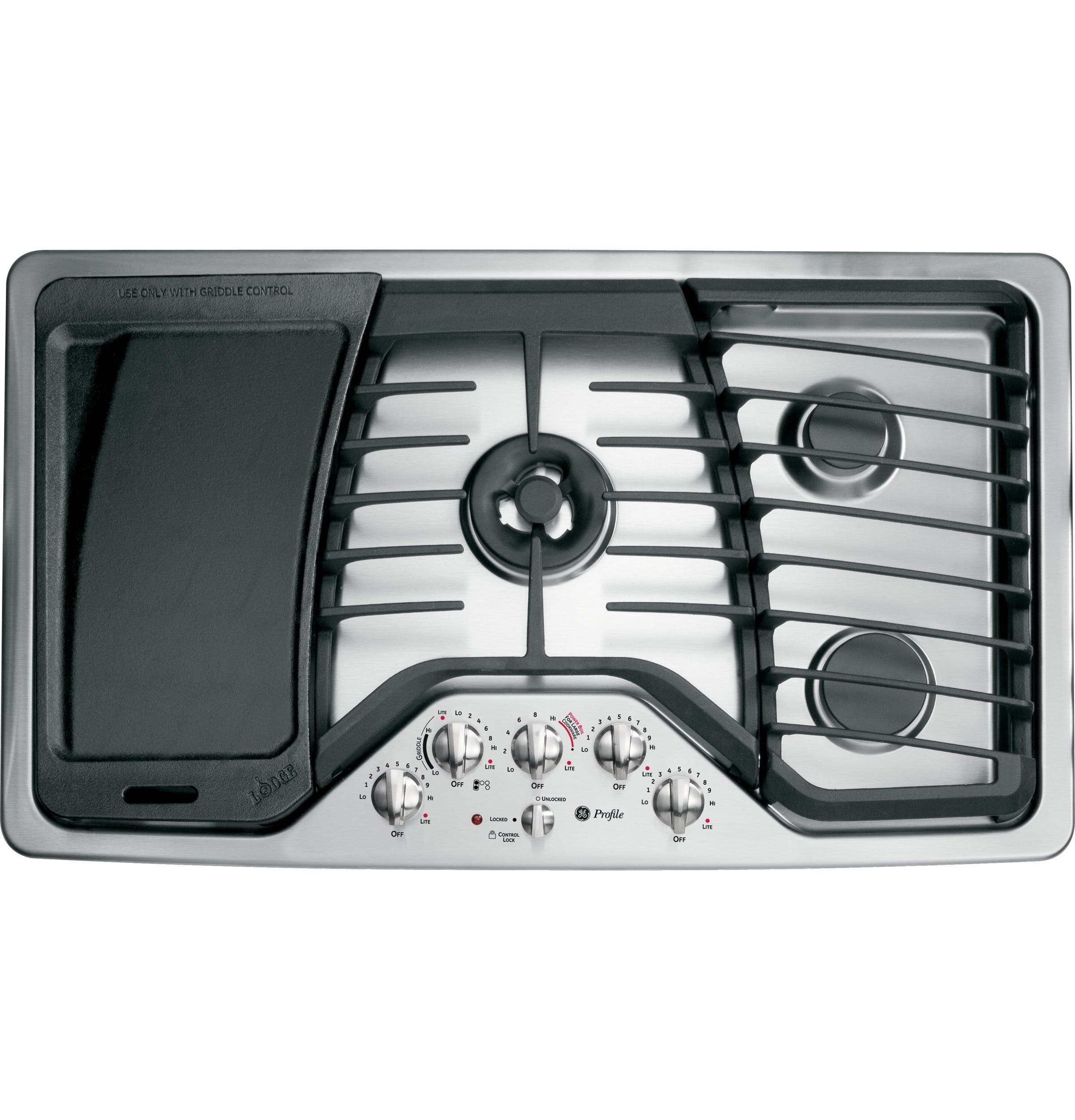 GE PGP986SETSS 36 Inch Gas Cooktop