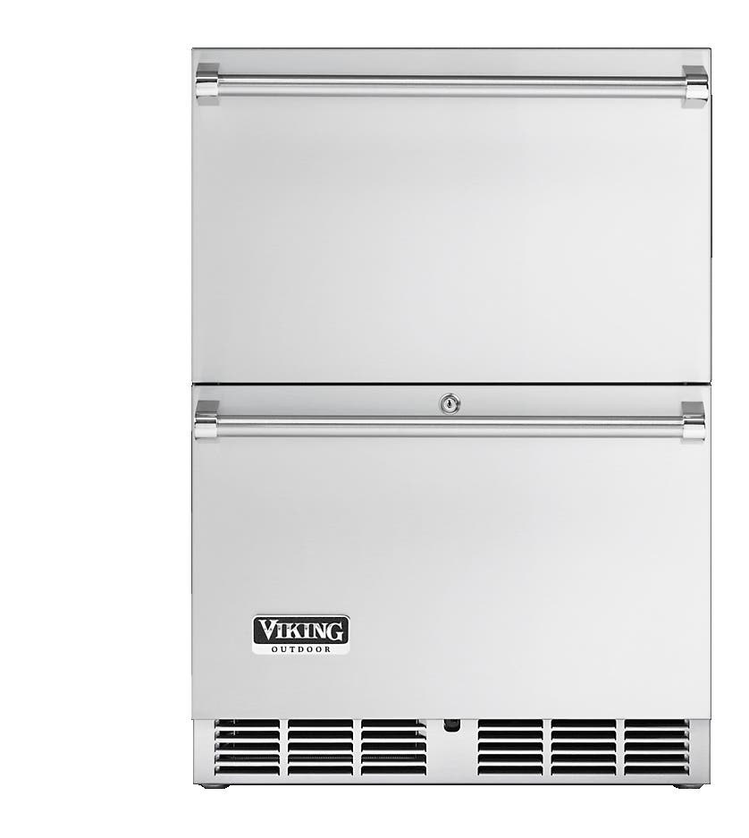 Viking VRDO1240D 24" Outdoor Double Drawer Refrigerator