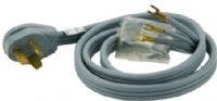 Frigidaire 530551050 Standard Power Range Cord, 3 Wire, 40A Current Rat...