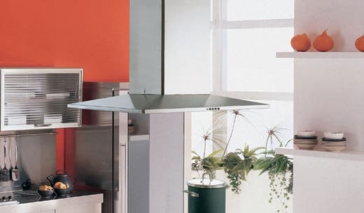 Faber DIAMIS36SS 36" Diamante Isola Island Chimney Hood