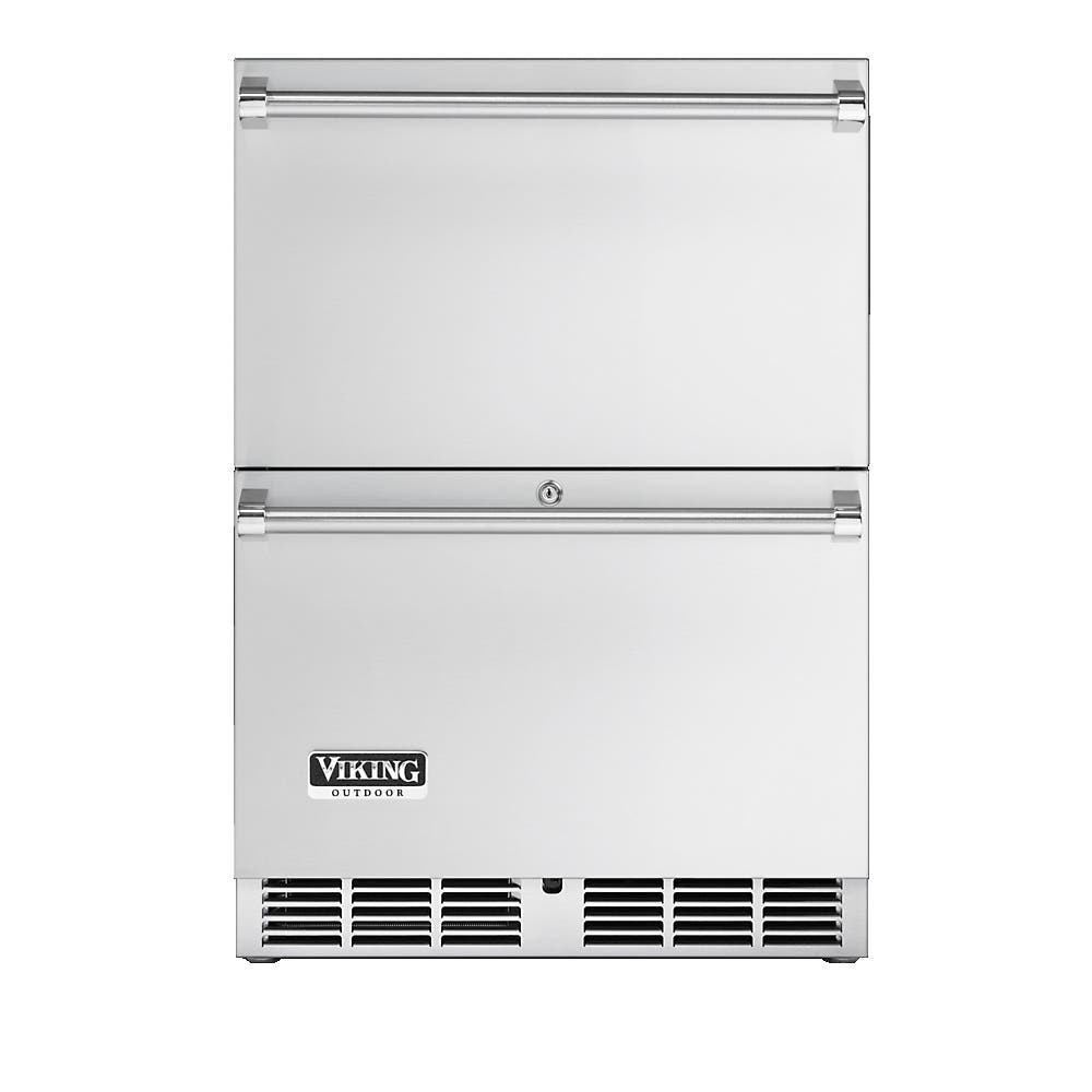 Viking VRDO1240DSS 24" Outdoor Double Drawer Refrigerator