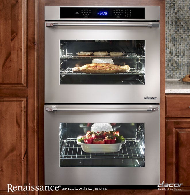 Dacor RO230S 30" Double Electric Wall Oven with 4.8 cu. ft. FourPart