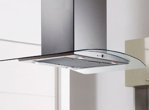 Faber TRATIS36SS 36" Tratto Isola Island Chimney Hood