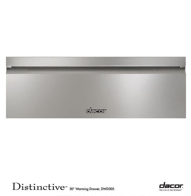 Dacor DWD30S 30" Warming Drawer