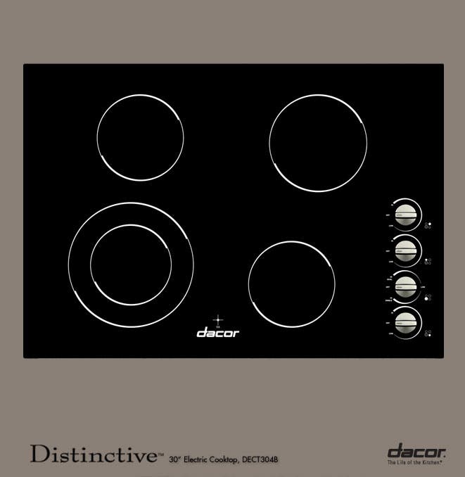 Dacor DECT304B Black Ceramic Glass