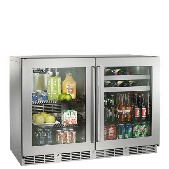 Perlick HP48RBS3L3R Glass door, hinge left / Glass door, hinge right