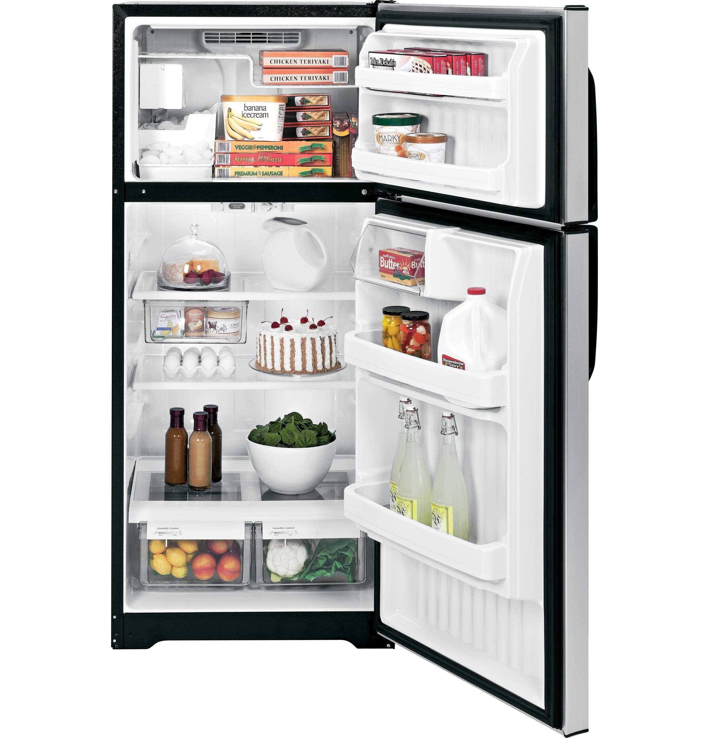 GE GTK17JCDBS 16.5 cu. ft. Top-Freezer Refrigerator