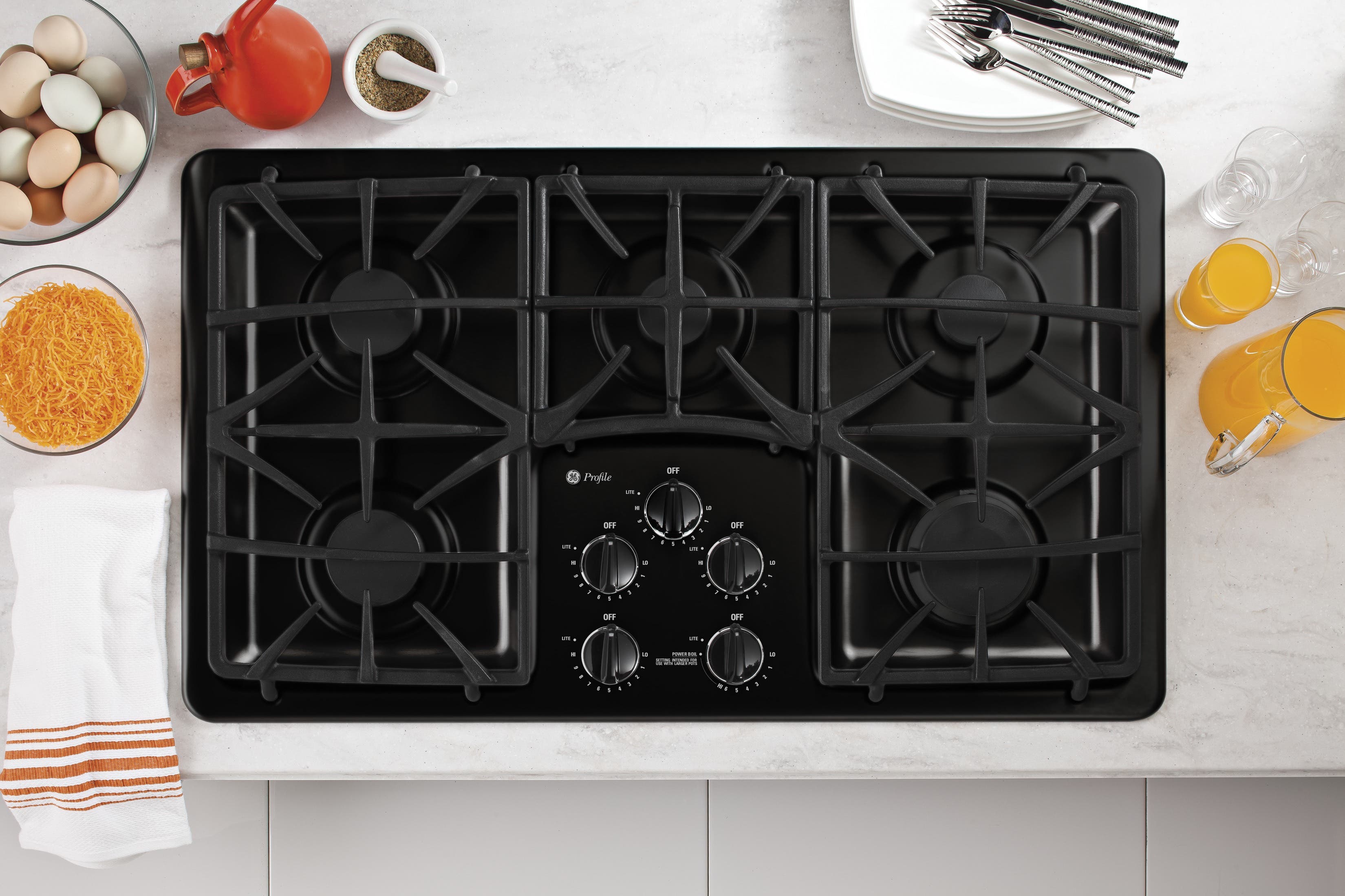 GE PGP966DETBB Black