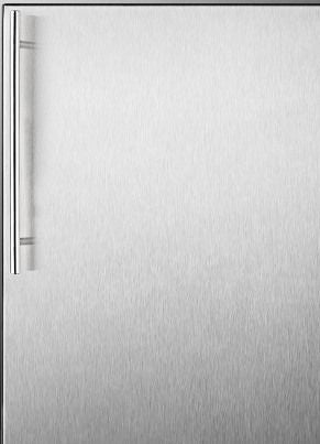 Summit AGIONDOOR Antimicrobial Steel Door: Stainless steel