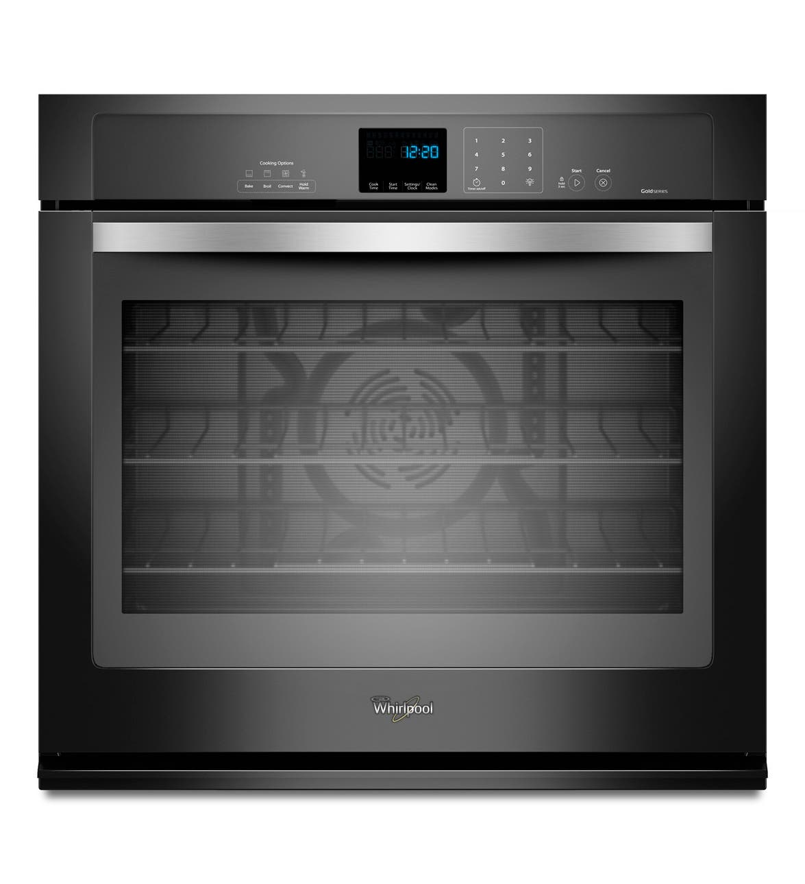 Whirlpool WOS92EC0AE Black with Silver Handle