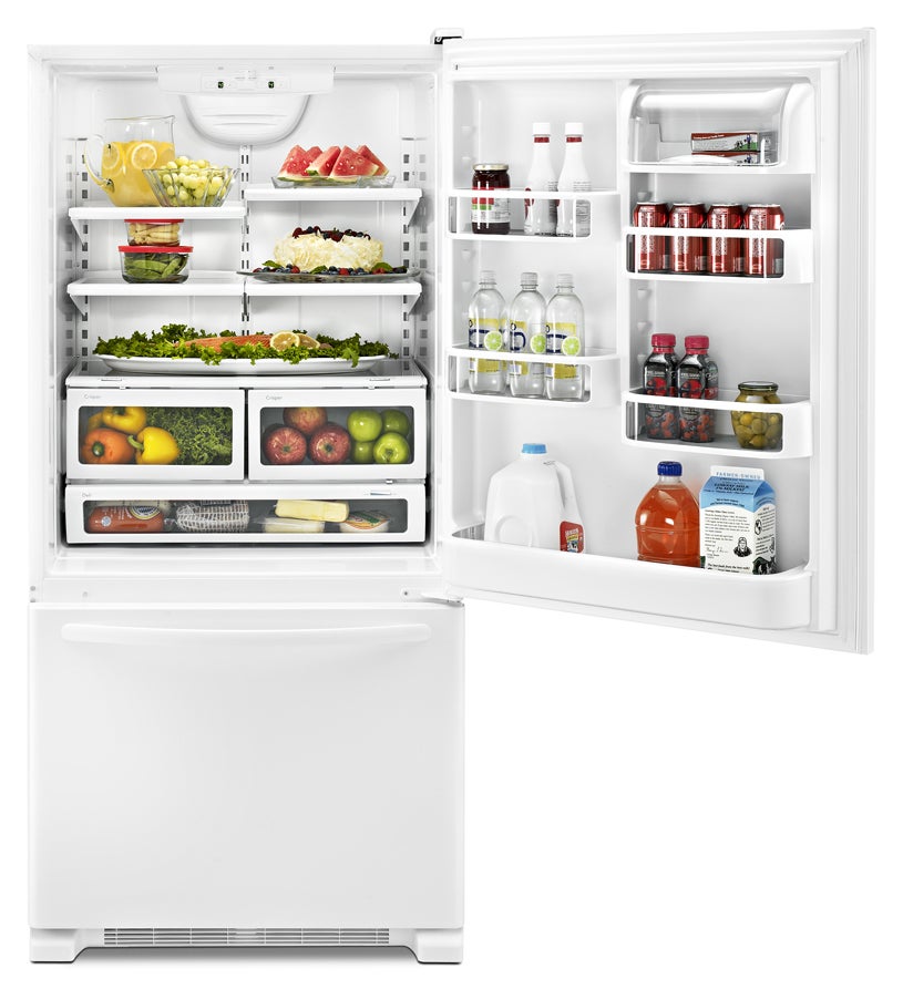 KitchenAid KBRS22KWWH 21.9 cu. ft. Bottom-Freezer Refrigerator