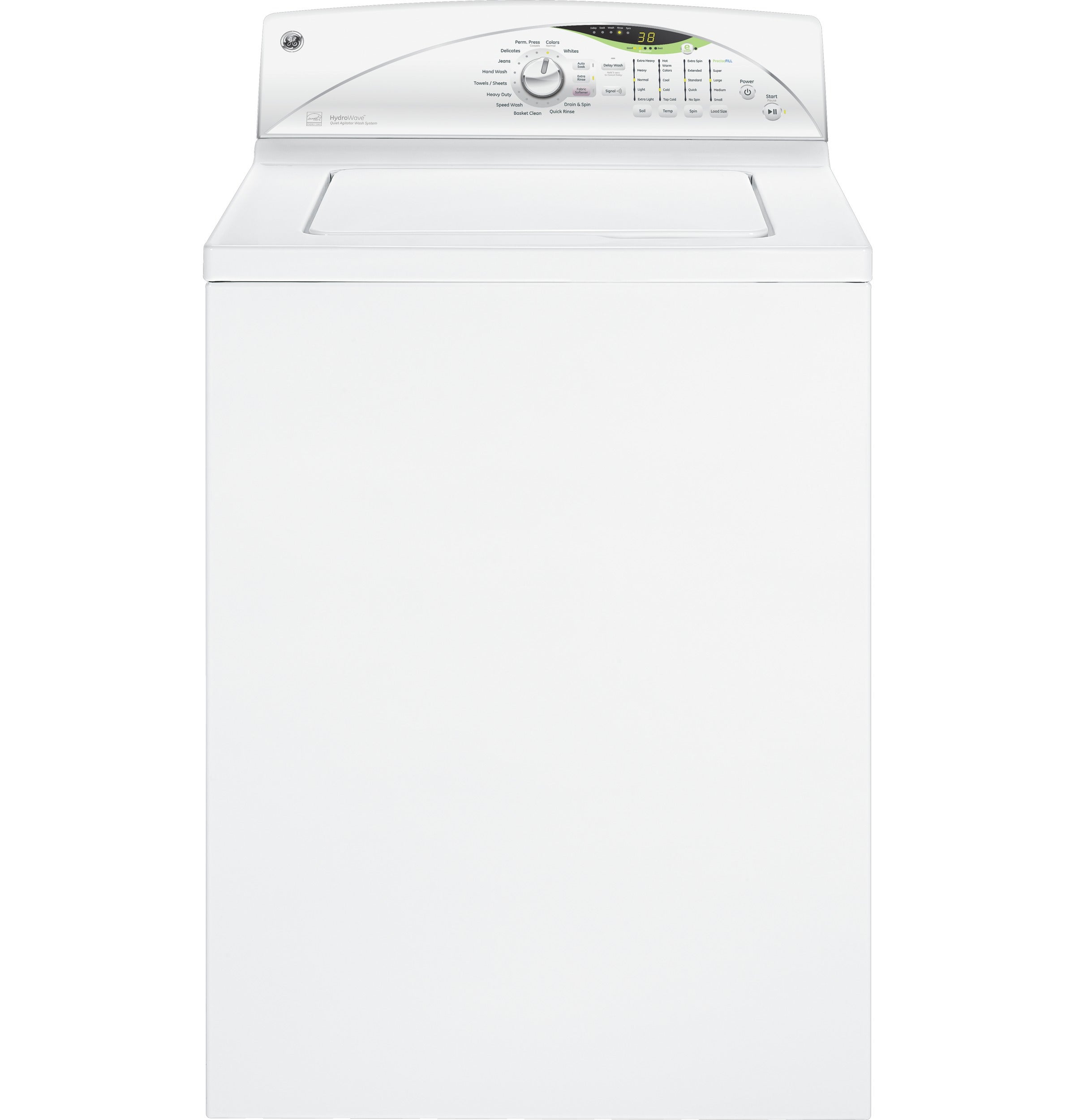 GE GTWN5450DWW 27" TopLoad Washer with 3.9 cu. ft. Capacity, 20 Wash