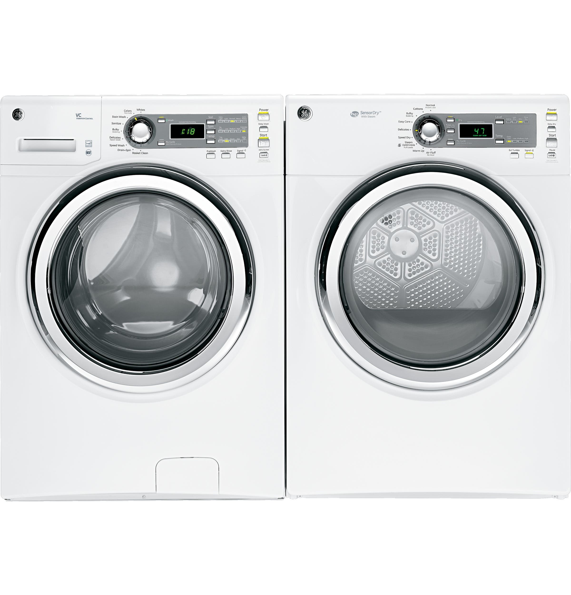 GE GFDS140GDWW 27" Gas Dryer