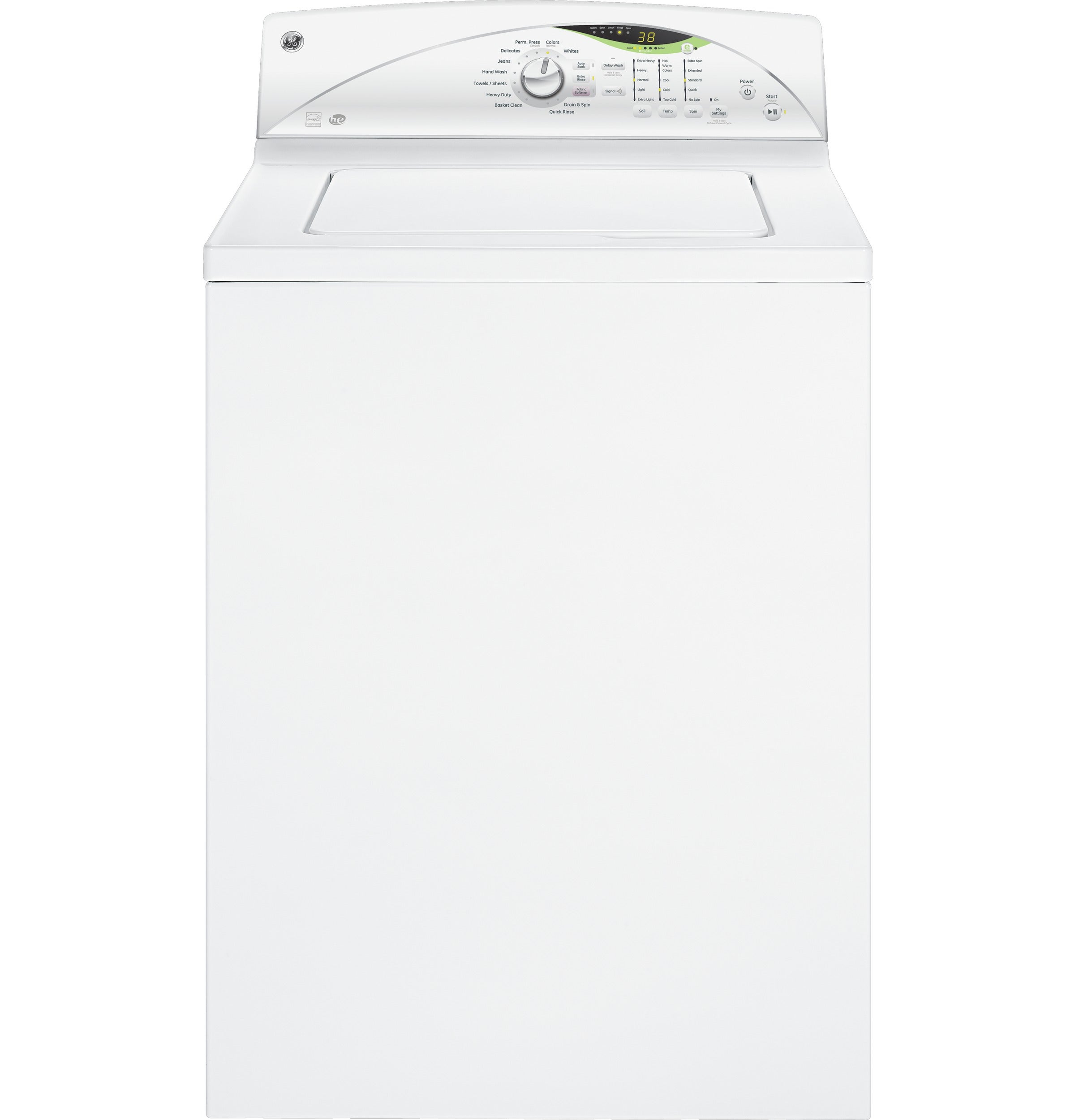 GE GTWN5550DWW 27" TopLoad Washer with 4.0 cu. ft. Capacity, 20 Wash