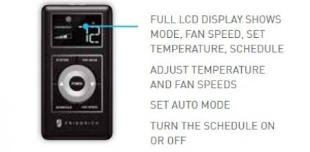 Friedrich SS12N30 11,500 BTU Room Air Conditioner