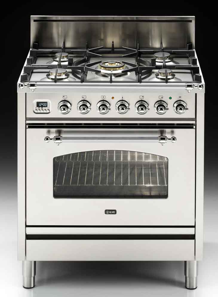 Ilve UPN76DVGGIXSS Stainless Steel