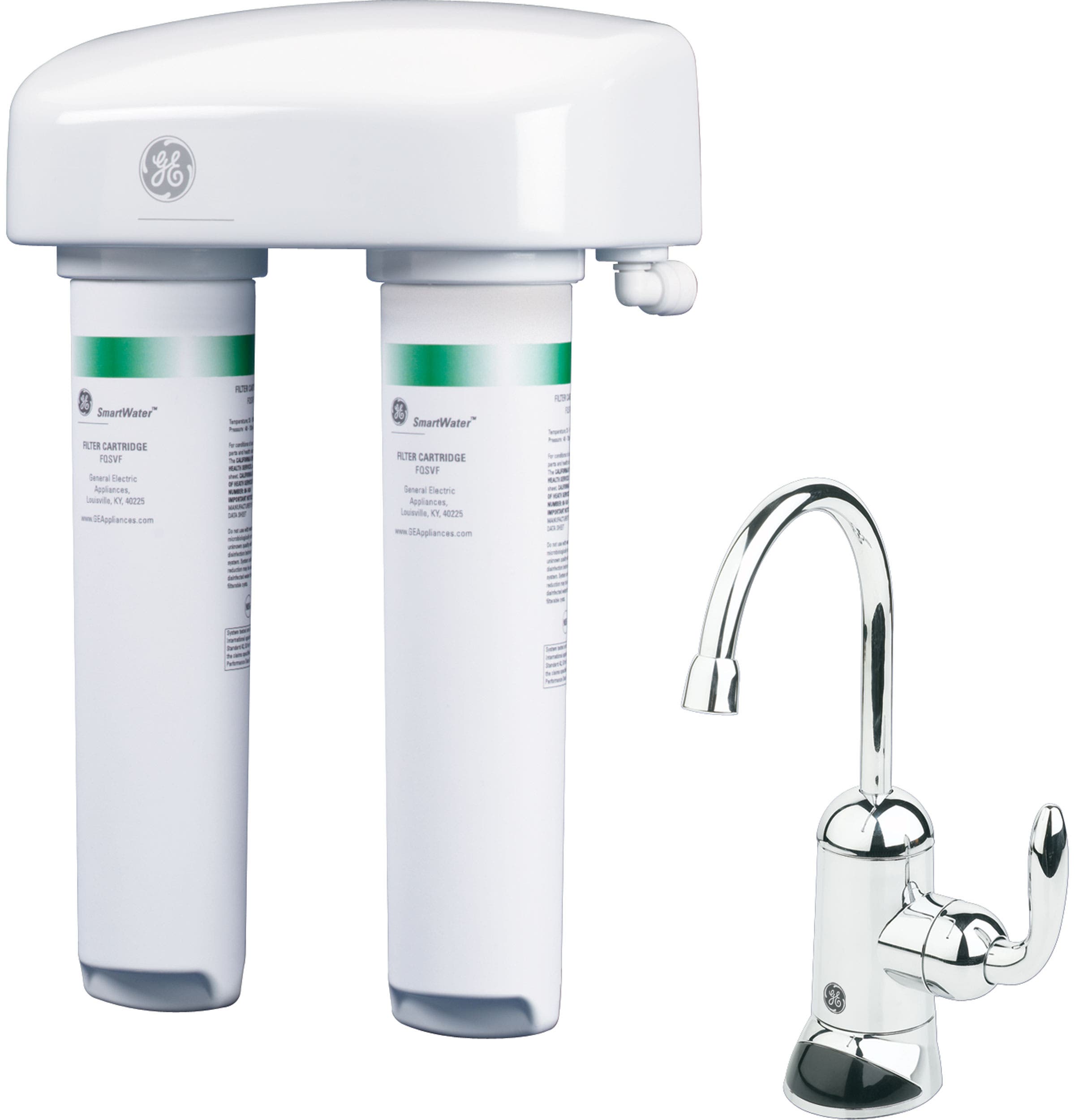 GE GNSV70RBL Twist and Lock Under Counter Dual Stage Water Filt...