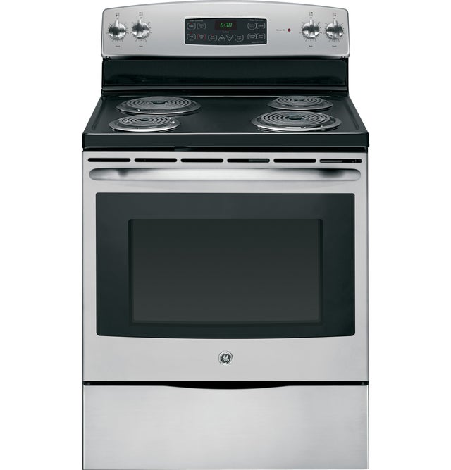 GE JBP35SDSS 30" Electric Range with 4 Coil Elements, 5.3 cu. f...