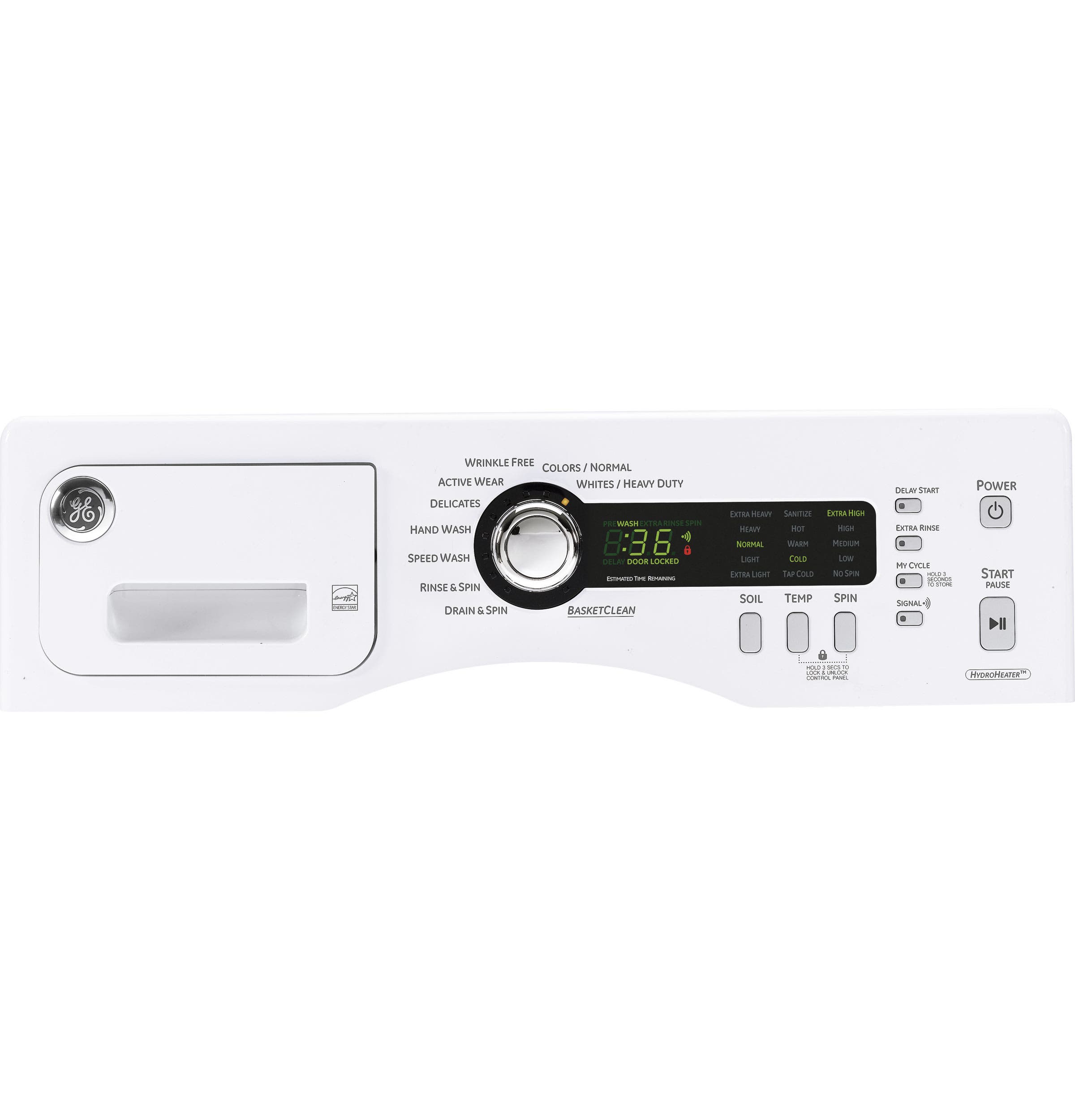 GE WCVH4800KWW White