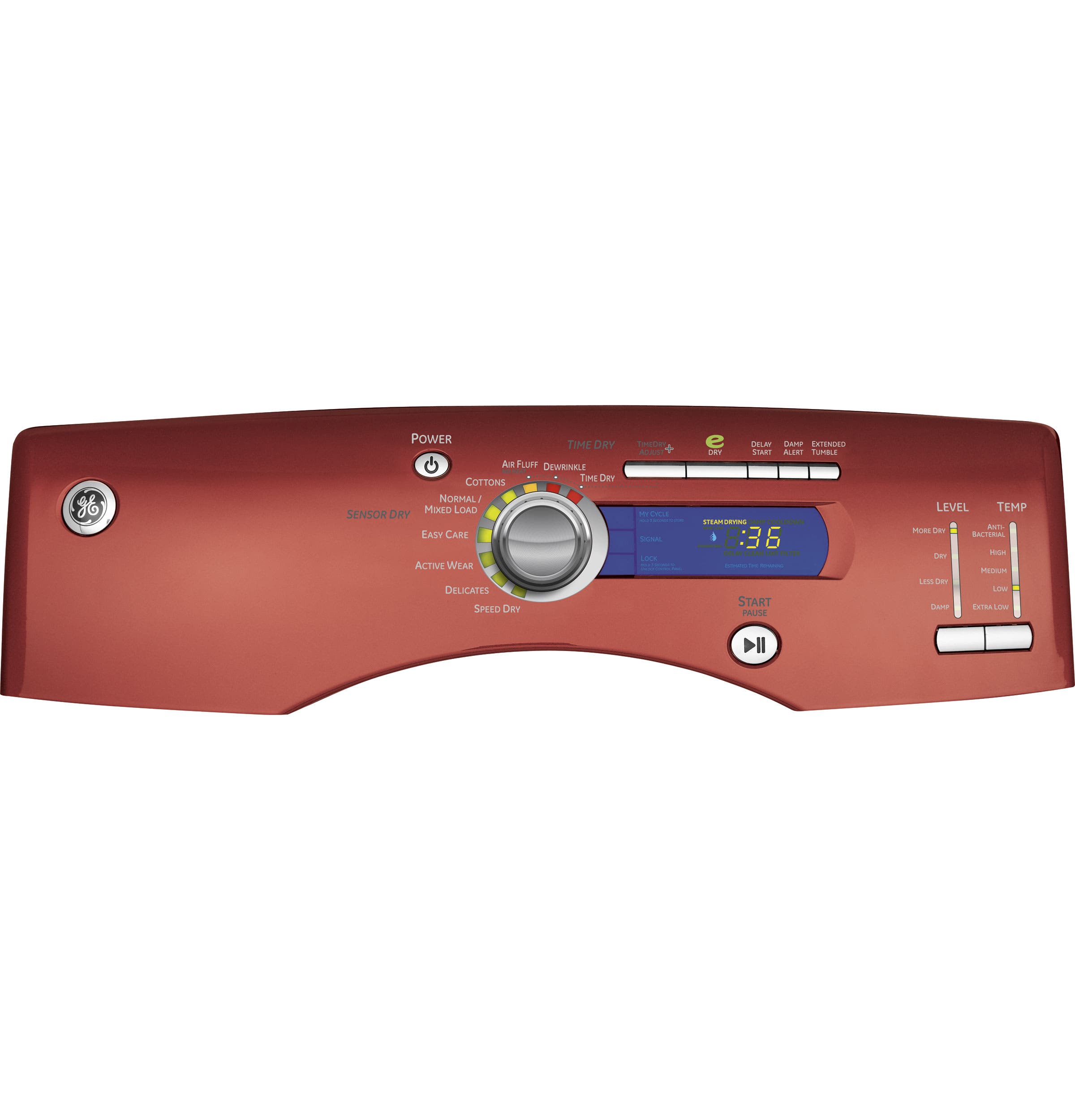 GE GFDN245ELMV Vermilion Red