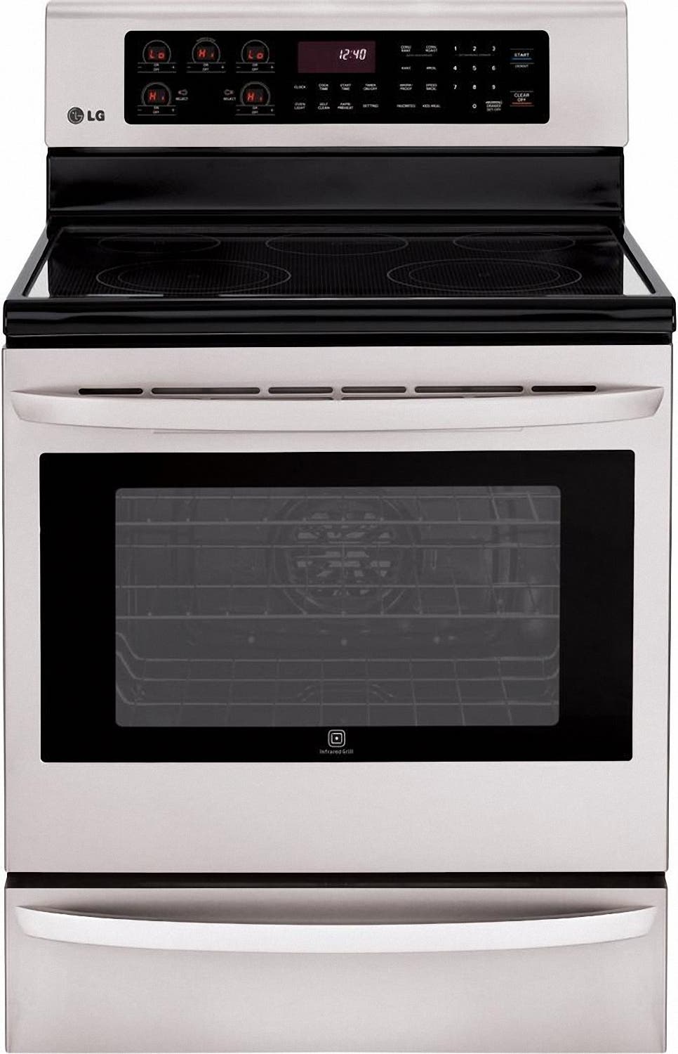 LG LRE3025ST 30" Freestanding Smoothtop Electric Range