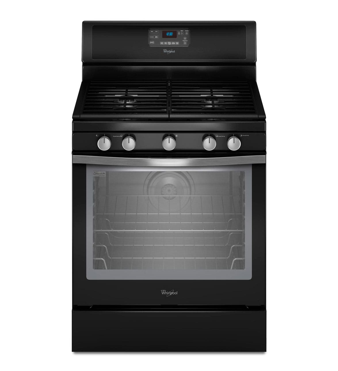 Whirlpool WFG540H0AE Black with Silver Handle