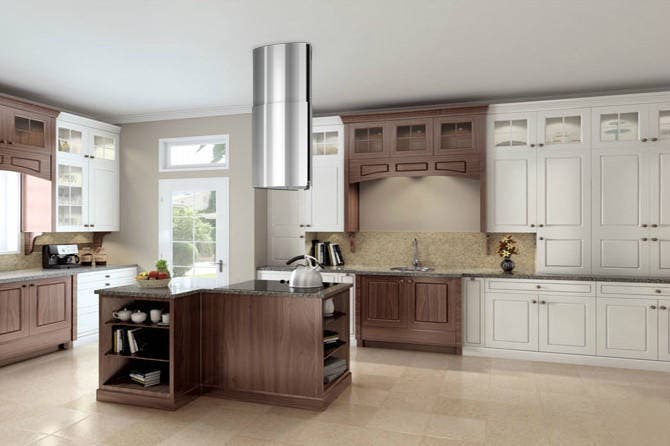 Best IM33I45SP 18" Gloss Island-Mount Range Hood