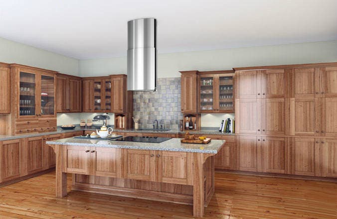 Best IM33I45SP 18" Gloss Island-Mount Range Hood