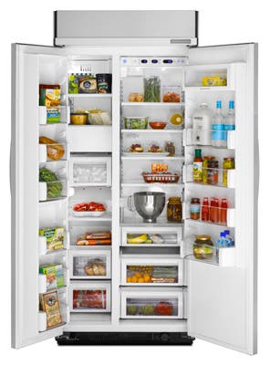 KitchenAid KSSC36QTS 36" Built-in Side by Side Refrigerator