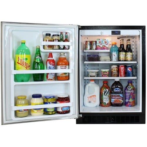 Marvel 6ARMBSFLL Black Cabinet, Stainless Door