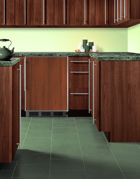 Summit AL652BBIIF ADA compliant built-in undercounter refrigerator-f...